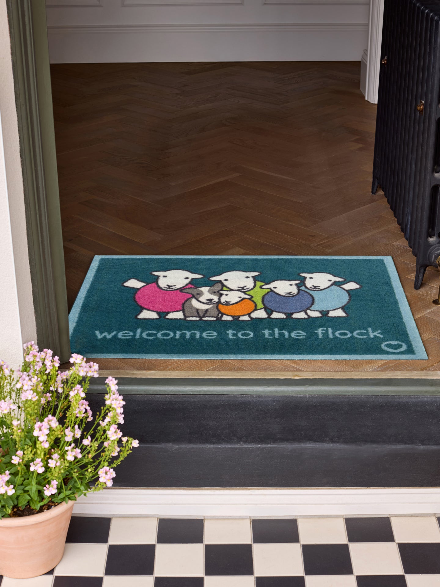 Welcome to the Flock Herdy Hug Rug